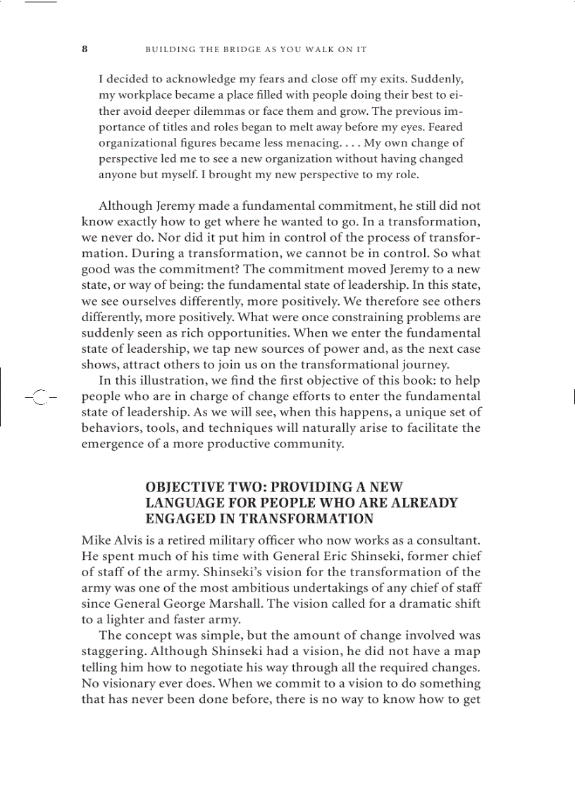 image for page Building the Bridge as You Walk on it