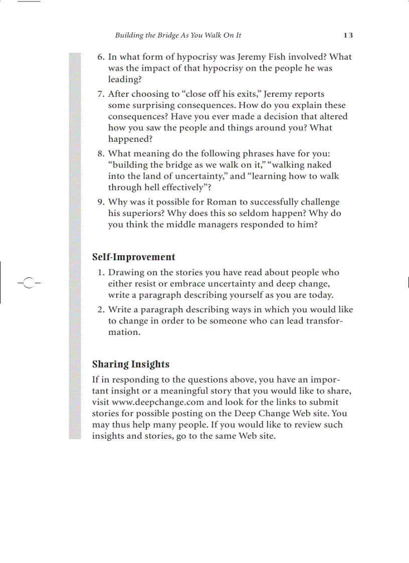 image for page Building the Bridge as You Walk on it