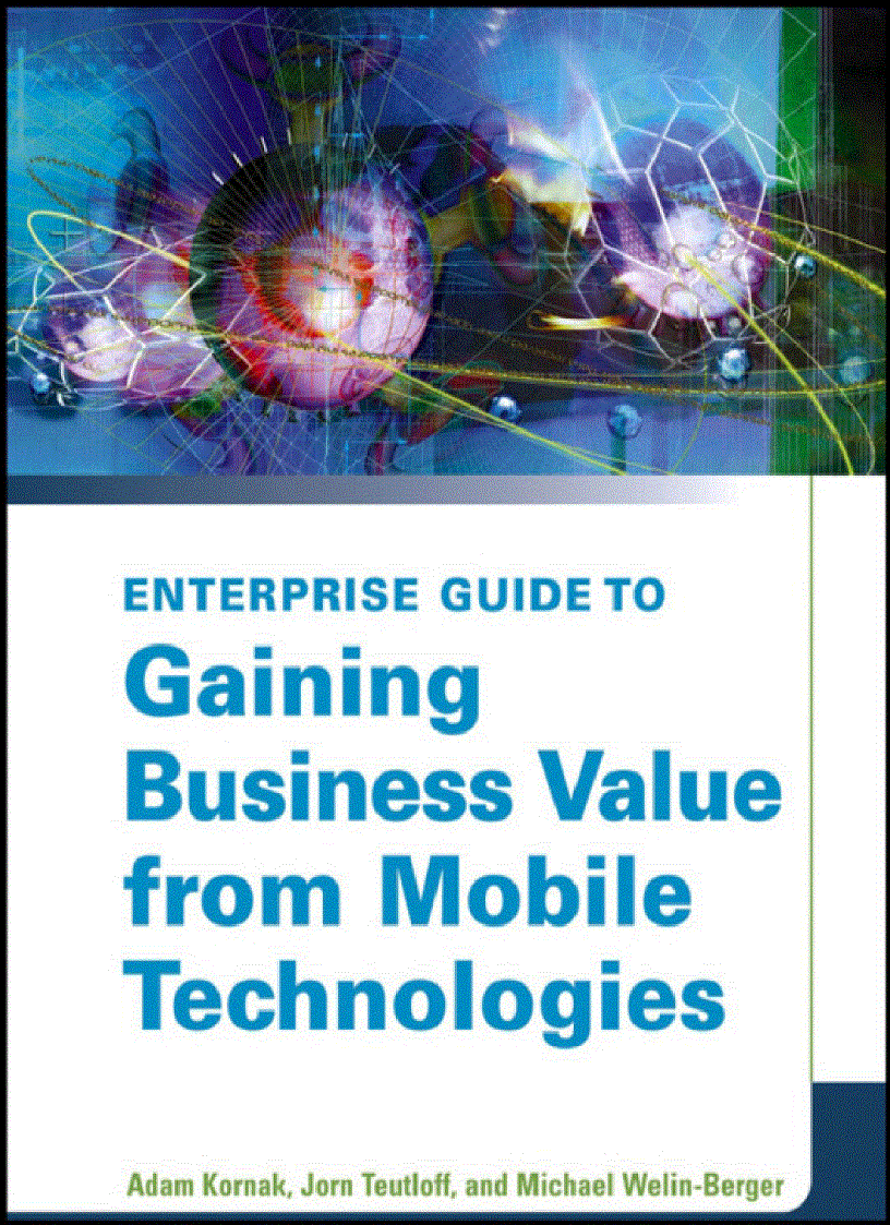 image for page Gaining Business Values from Mobile Technologies