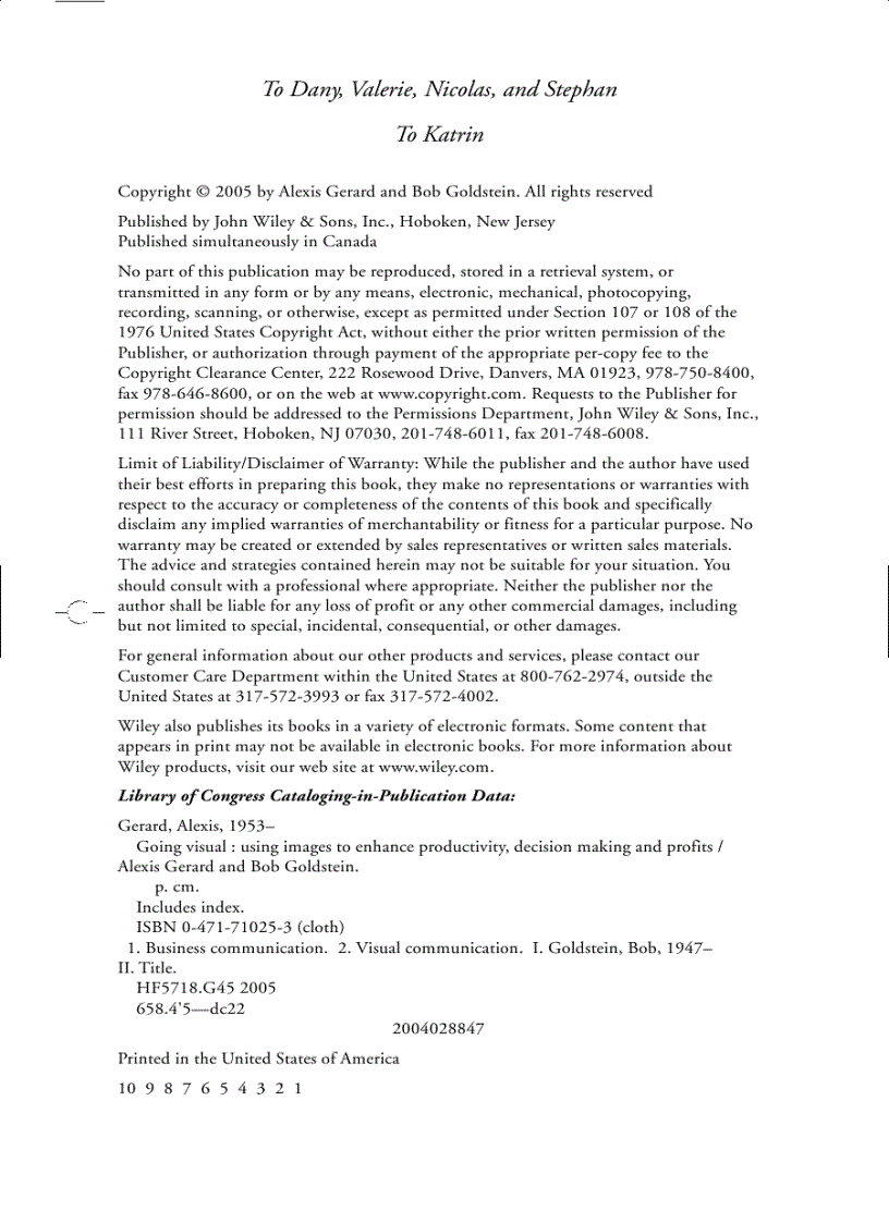 image for page Going Visual Using Images to Enhance Productivity Decision Making Profit