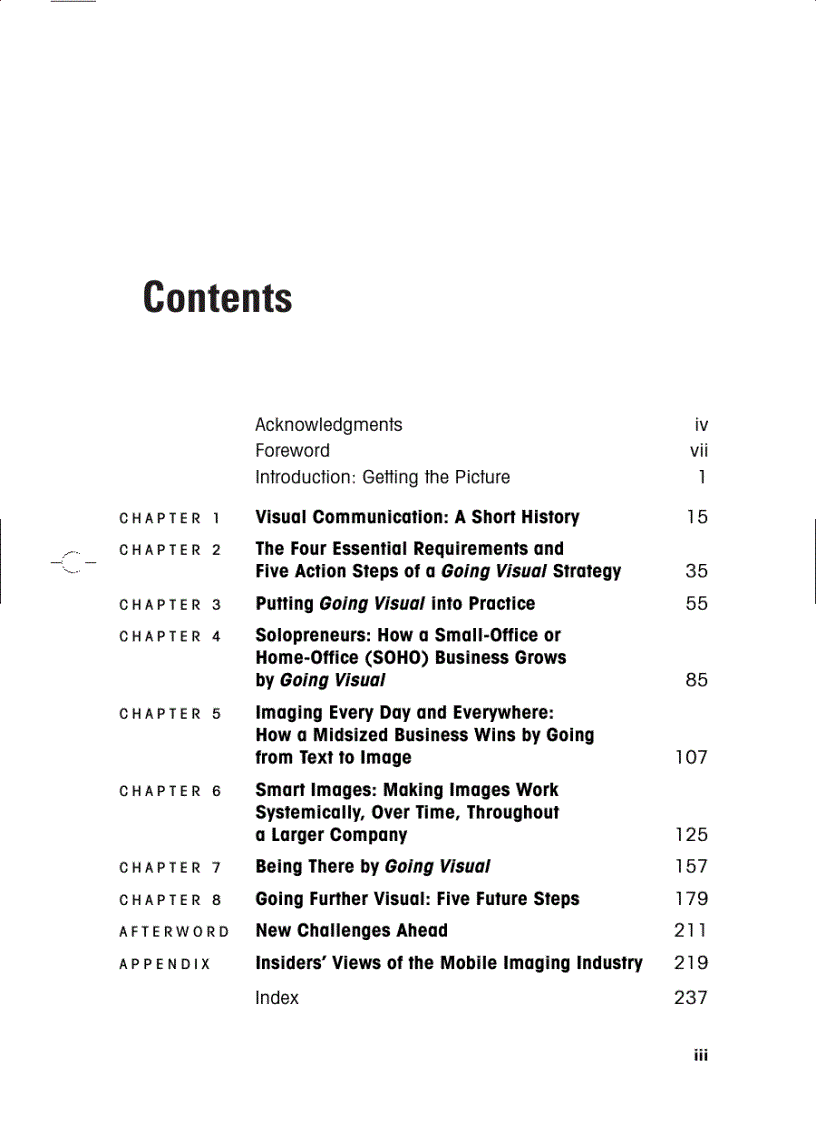 image for page Going Visual Using Images to Enhance Productivity Decision Making Profit