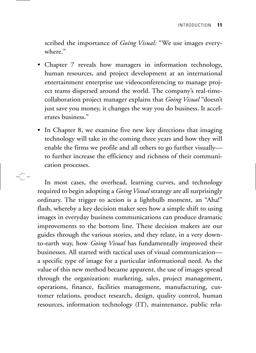 image for page Going Visual Using Images to Enhance Productivity Decision Making Profit