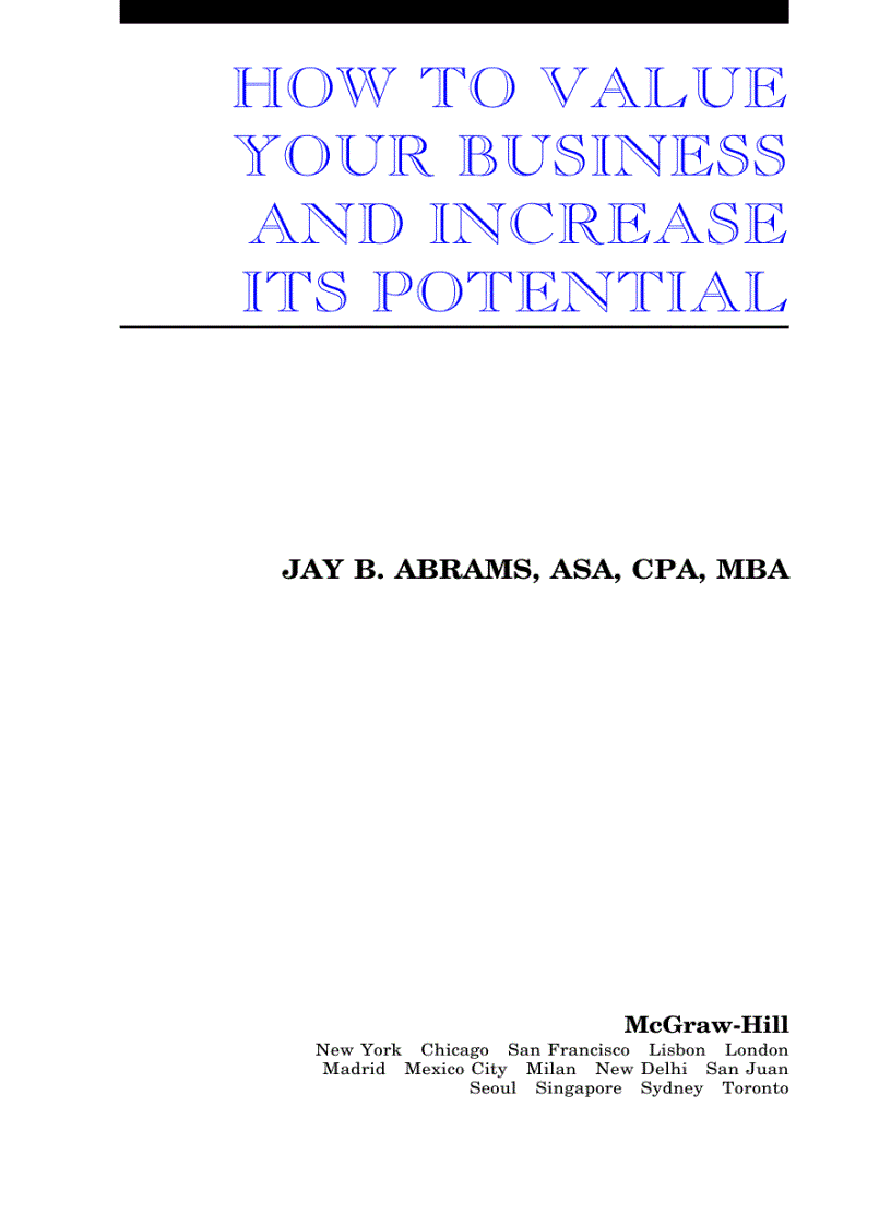 image for page How To Value Your Business And Increase Its Potential