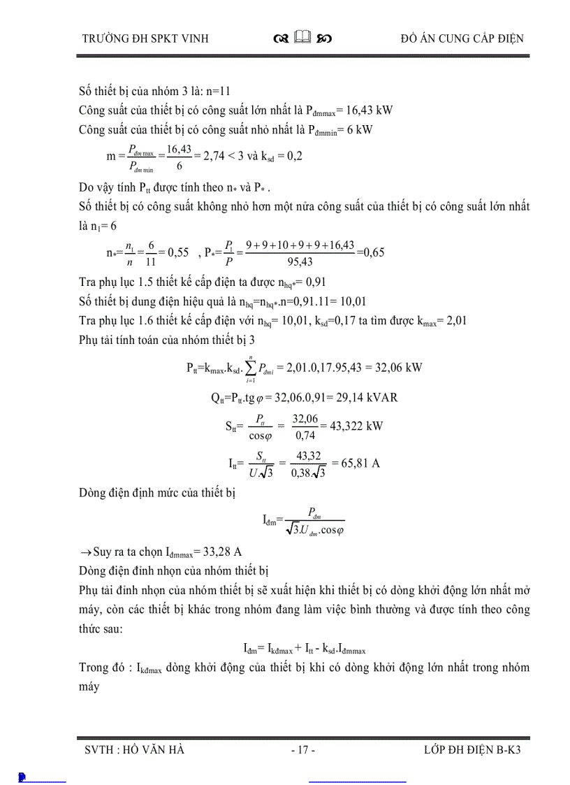 image for page Thiết kế hệ thống cung cấp điện cho phân xưởng cắt gọt kim loại số 1 và toàn bộ nhà máy cơ khí Vinh