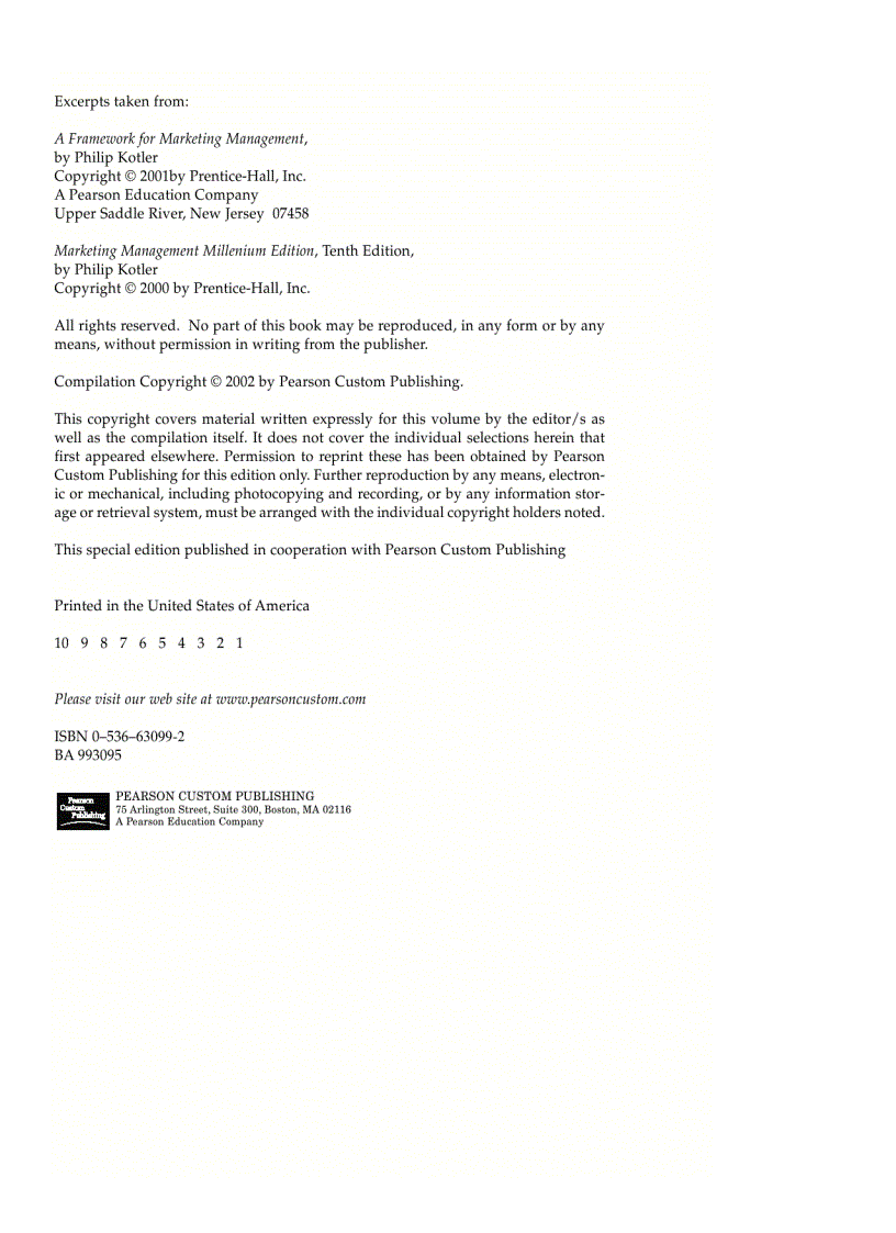 image for page Sách Quản trị Marketing của Philip Kotler năm 2001