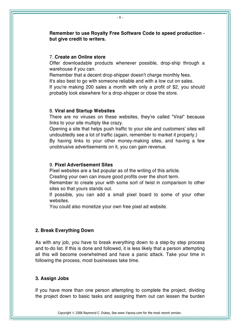 image for page How to Succeed in Online Marketing Sales Because of Proven Techniques by Raymond C Dukes