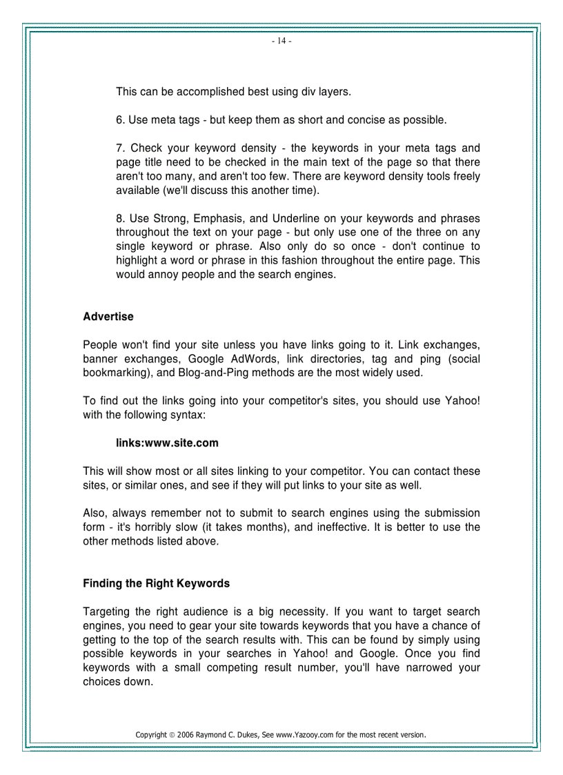 image for page How to Succeed in Online Marketing Sales Because of Proven Techniques by Raymond C Dukes