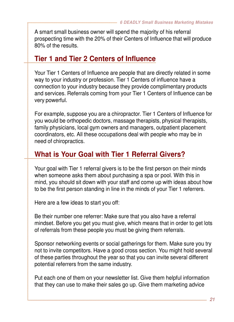 image for page Six Deadly Small Business Marketing Mistakes by David Frey