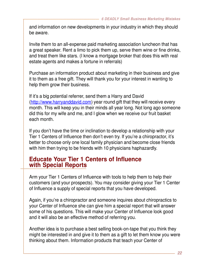 image for page Six Deadly Small Business Marketing Mistakes by David Frey