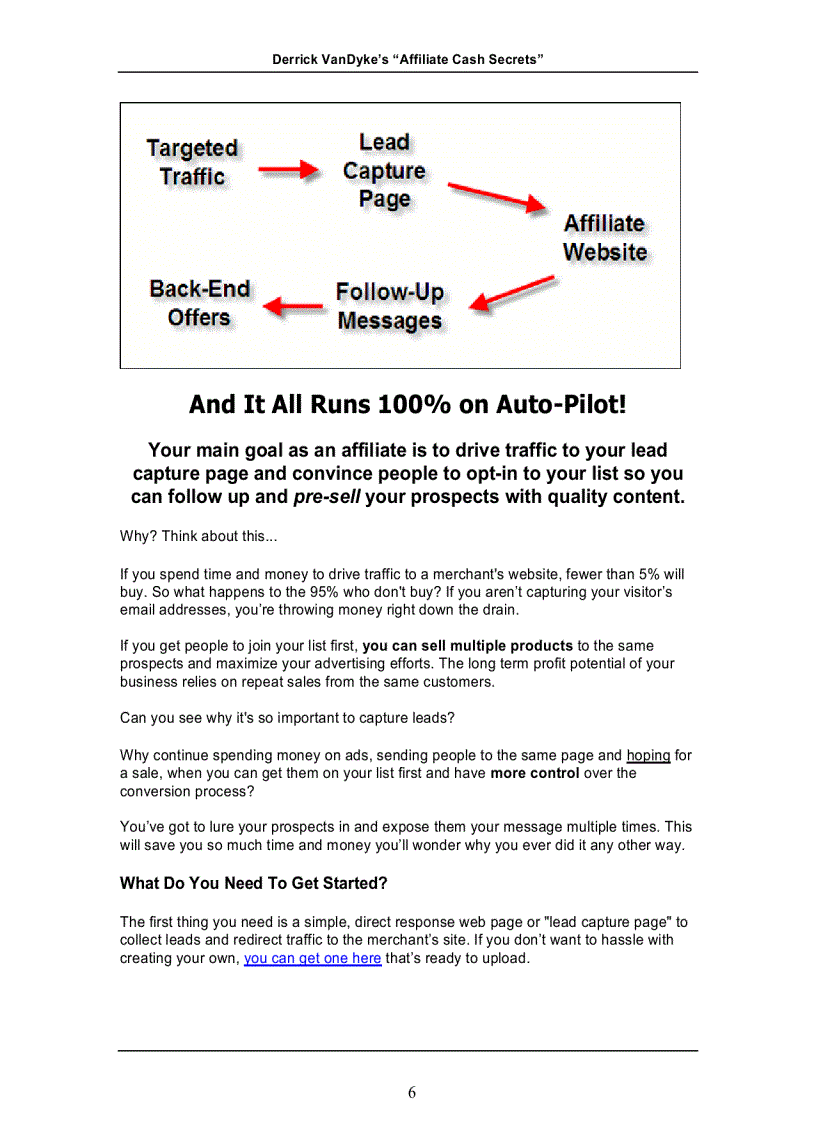 image for page Affiliate Cash Secrects 2009