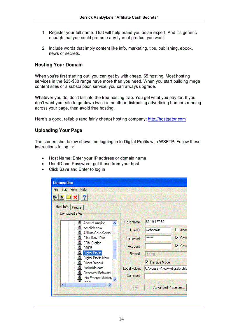 image for page Affiliate Cash Secrects 2009