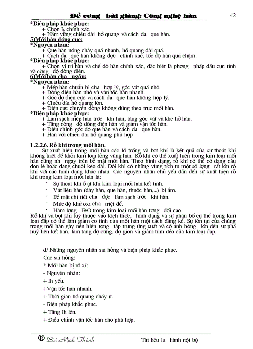 image for page Đề cương bài giảng công nghệ hàn