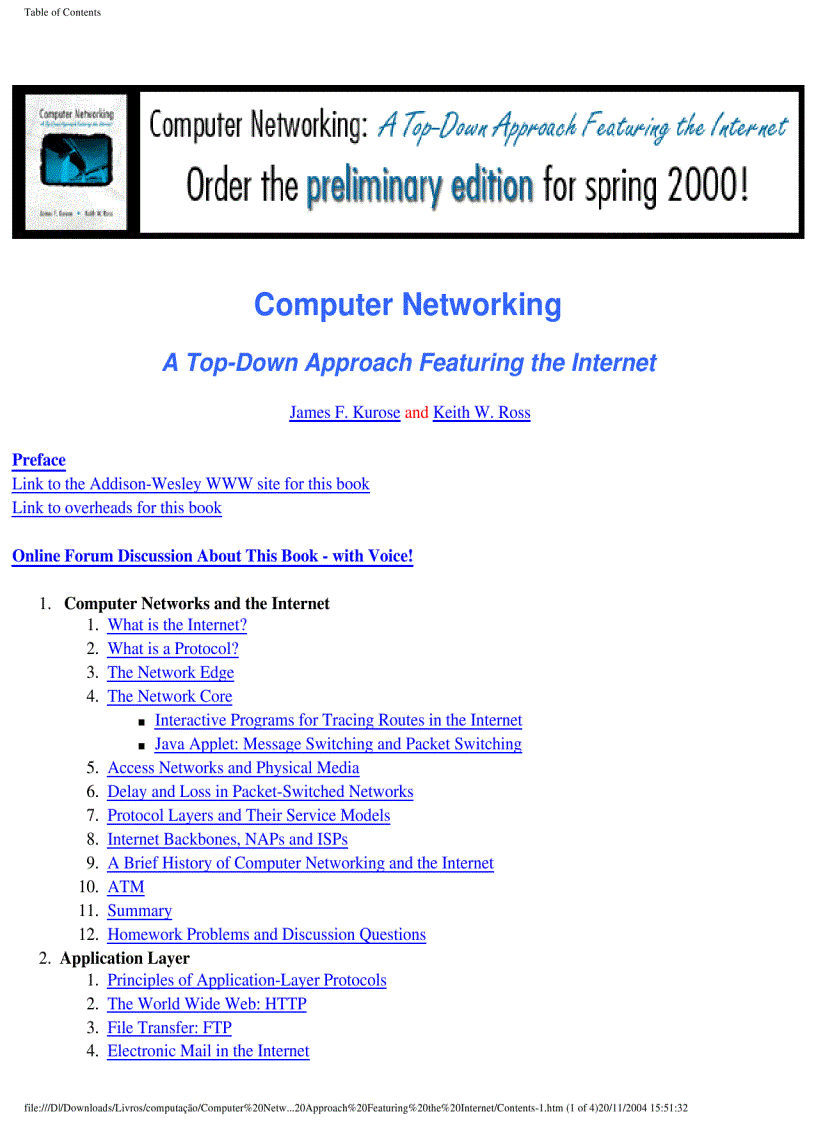 image for page Computer Networking A Top Down Approach Featuring the Internet