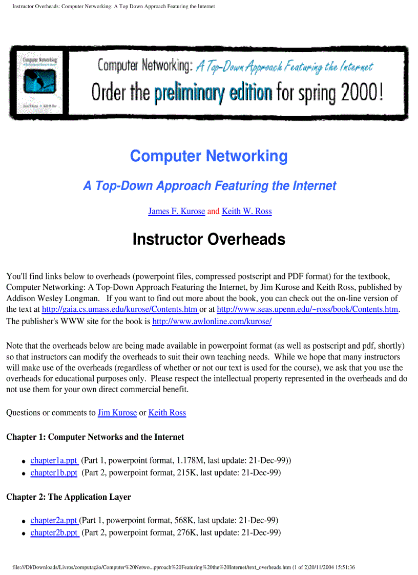 image for page Computer Networking A Top Down Approach Featuring the Internet