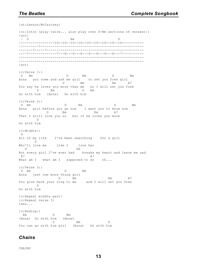 image for page Bộ sưu tập tất cả lời bài hát của The Beatles