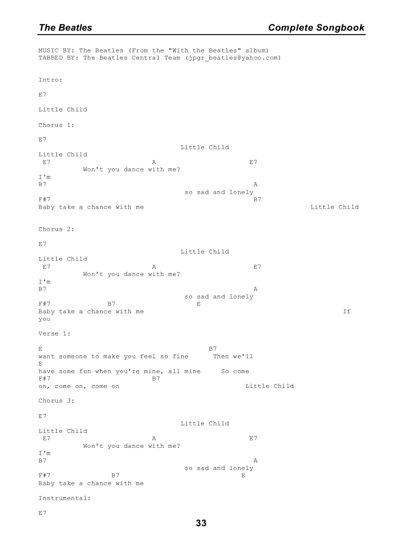 image for page Bộ sưu tập tất cả lời bài hát của The Beatles