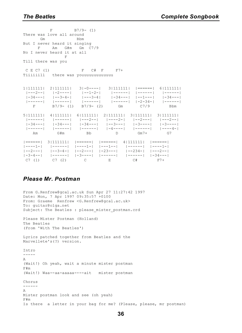 image for page Bộ sưu tập tất cả lời bài hát của The Beatles