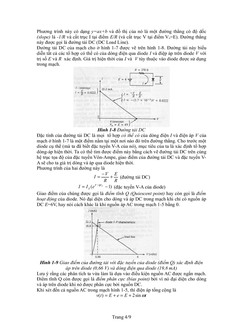 image for page Tóm tắt lý thuyết và bài tập phần diode môn kỹ thuật điện tử