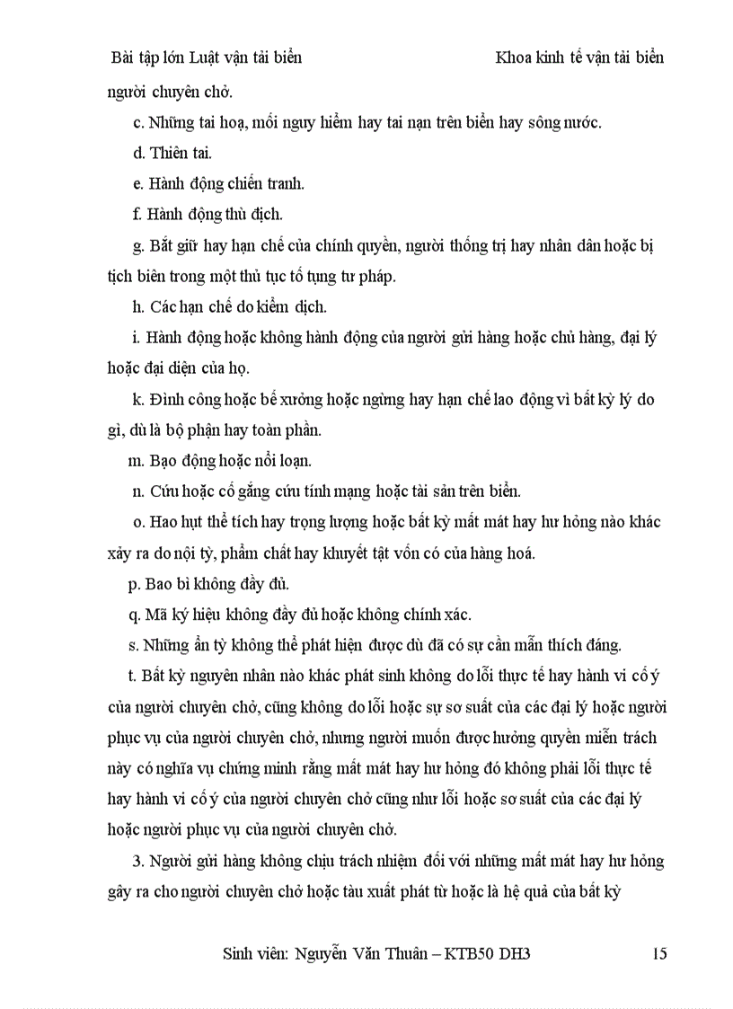 image for page Tìm hiểu trách nhiệm và miễn trách của người vận chuyển và giải quyết bồi thường tổn thất theo quy định của bộ luật Hàng hải Việt Nam năm2005
