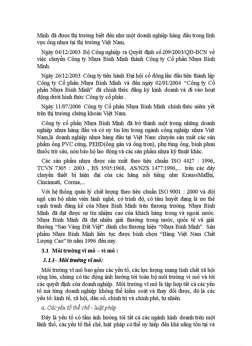 image for page Phân tích tình hình tài chính CTCP Nhựa Bình Minh mã chứng khoán BMP HOSE