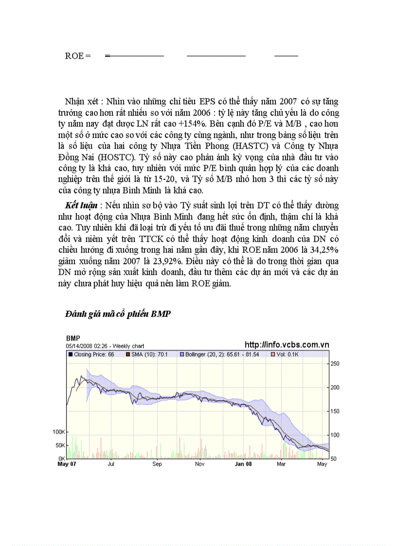 image for page Phân tích tình hình tài chính CTCP Nhựa Bình Minh mã chứng khoán BMP HOSE