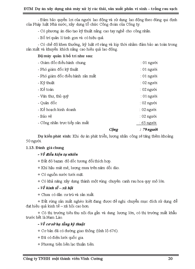 image for page Đánh giá tác động môi trường dự án xây dựng nhà máy xử lý rác thải sản xuất phân vi sinh trồng rau sạch