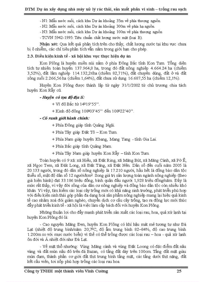 image for page Đánh giá tác động môi trường dự án xây dựng nhà máy xử lý rác thải sản xuất phân vi sinh trồng rau sạch