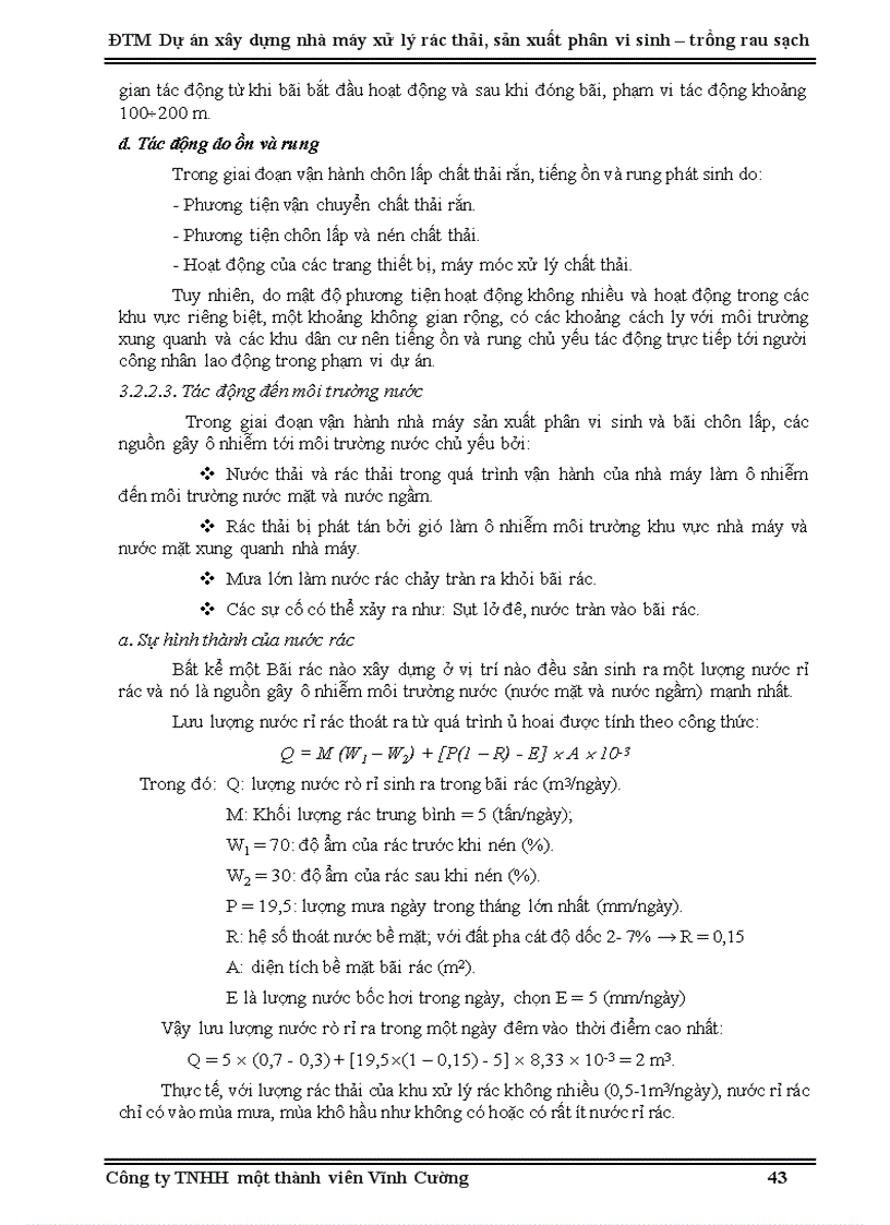image for page Đánh giá tác động môi trường dự án xây dựng nhà máy xử lý rác thải sản xuất phân vi sinh trồng rau sạch