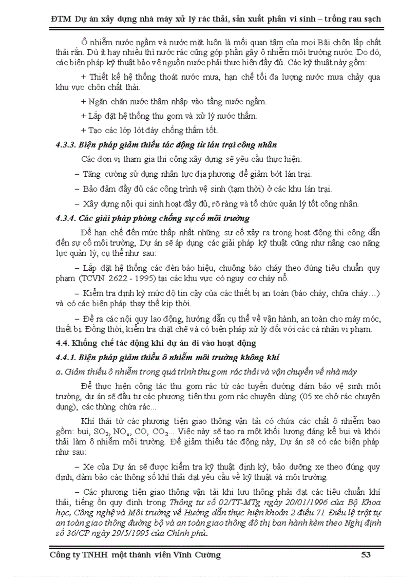 image for page Đánh giá tác động môi trường dự án xây dựng nhà máy xử lý rác thải sản xuất phân vi sinh trồng rau sạch