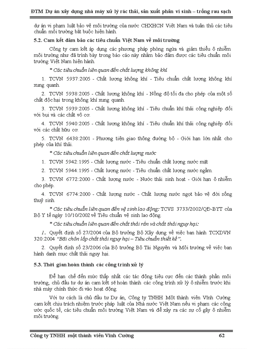 image for page Đánh giá tác động môi trường dự án xây dựng nhà máy xử lý rác thải sản xuất phân vi sinh trồng rau sạch