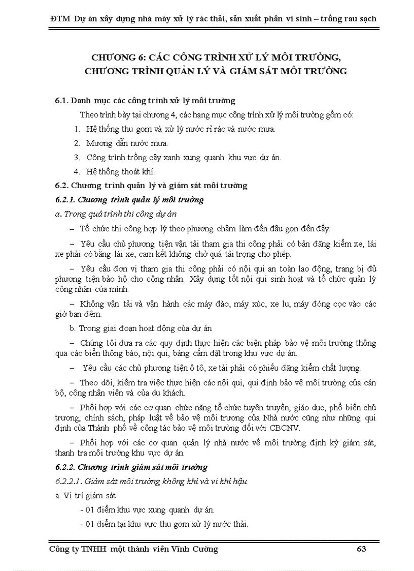 image for page Đánh giá tác động môi trường dự án xây dựng nhà máy xử lý rác thải sản xuất phân vi sinh trồng rau sạch