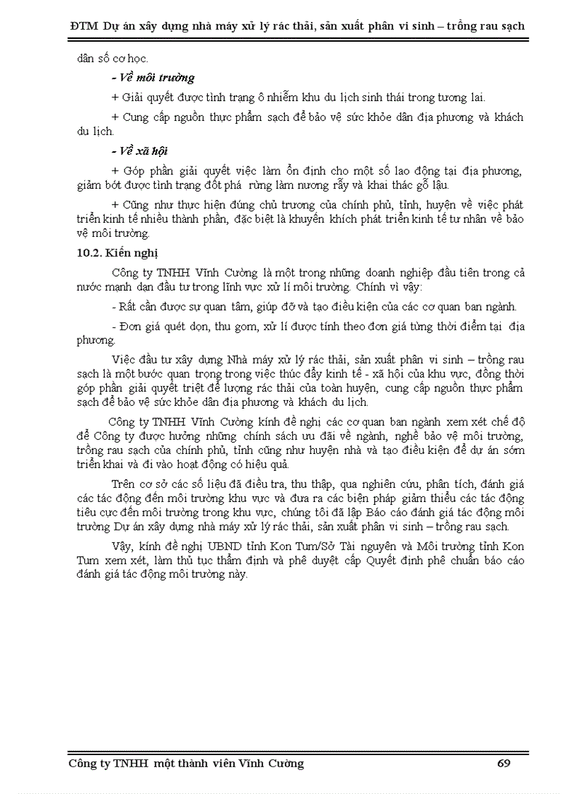 image for page Đánh giá tác động môi trường dự án xây dựng nhà máy xử lý rác thải sản xuất phân vi sinh trồng rau sạch