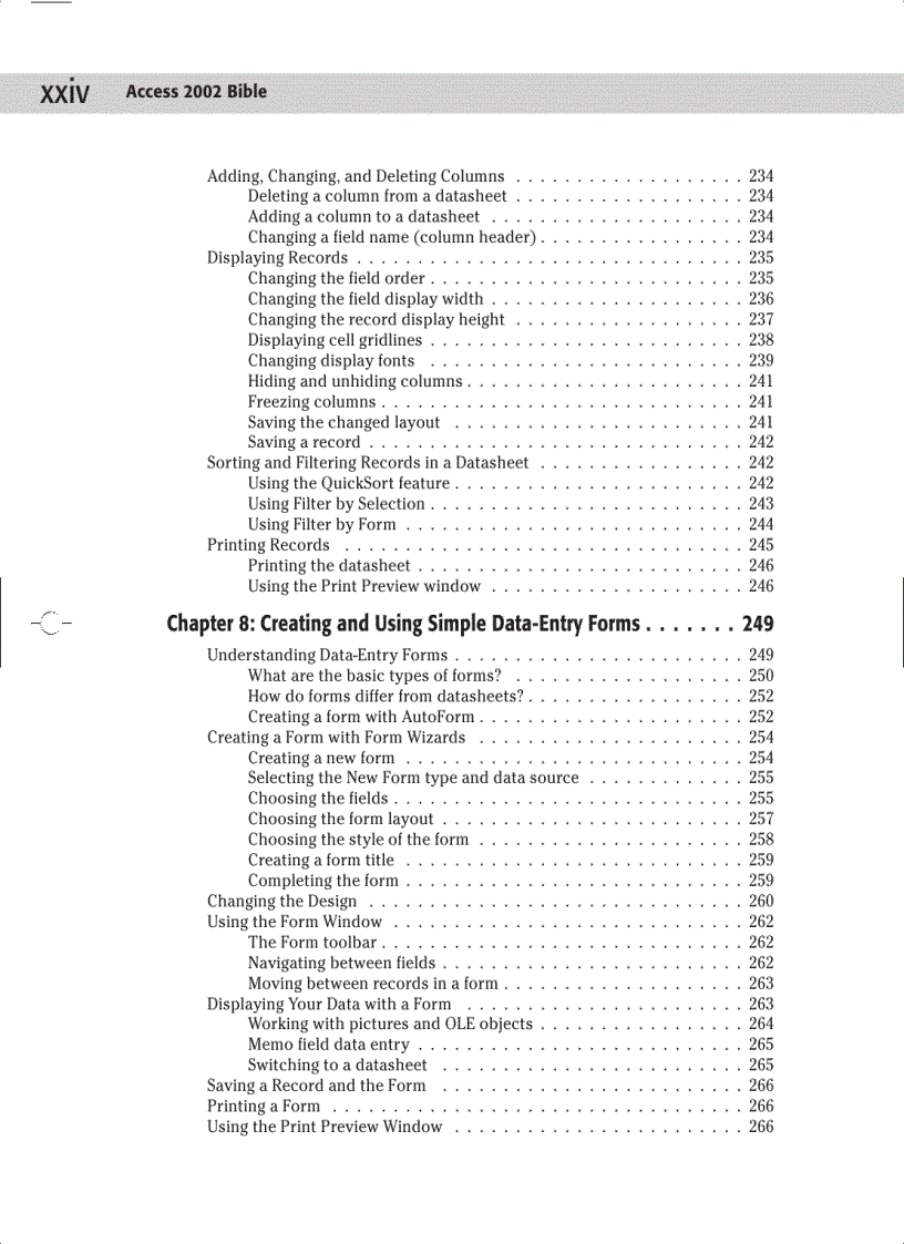 image for page Access 2002 Bible