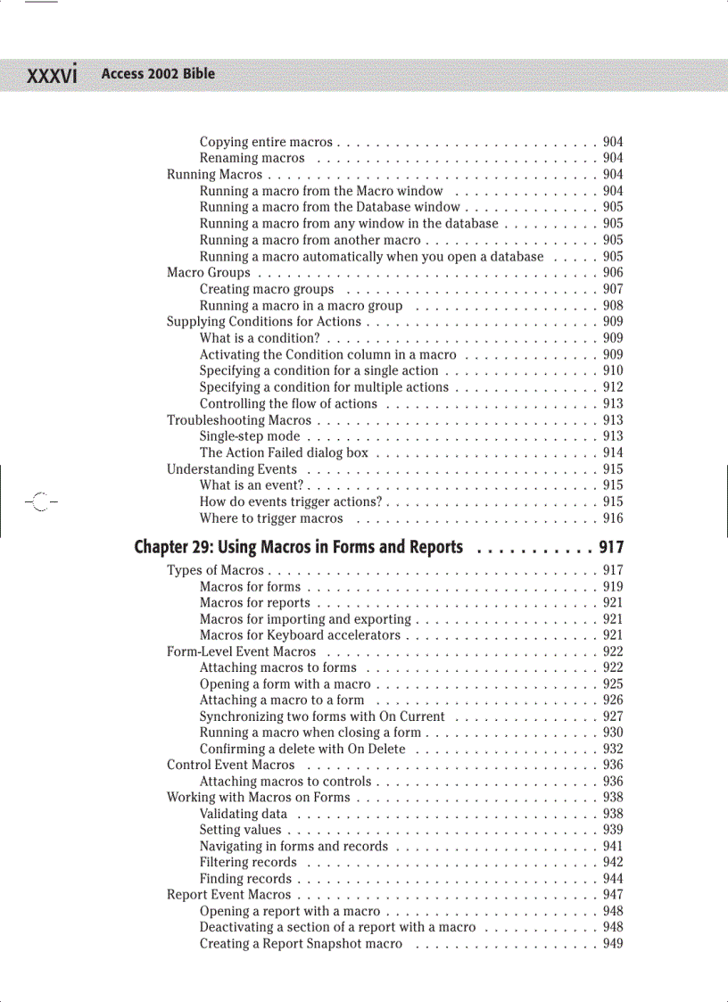 image for page Access 2002 Bible