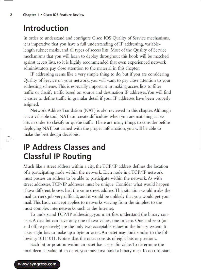 image for page Administering cisco qos for ip networks