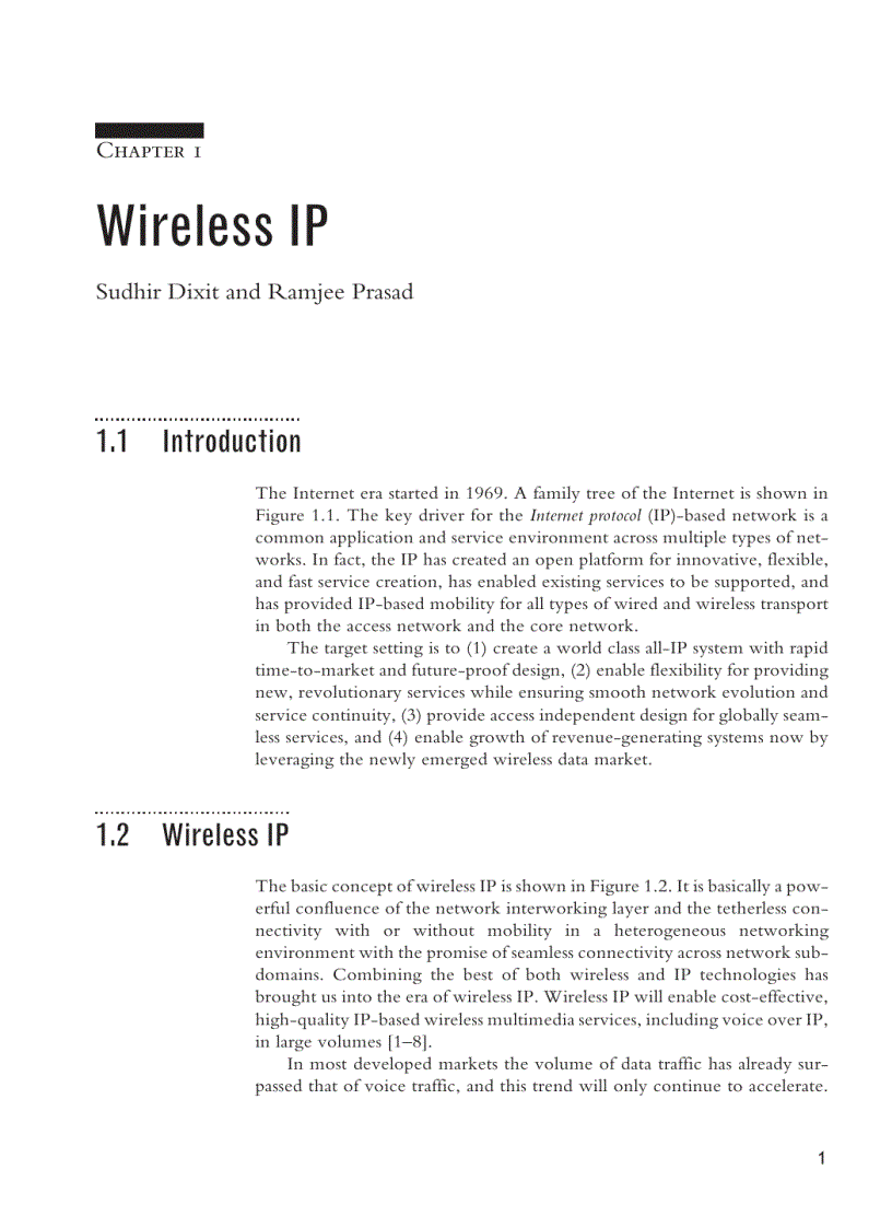 image for page Wireless IP and Building the Mobile Internet