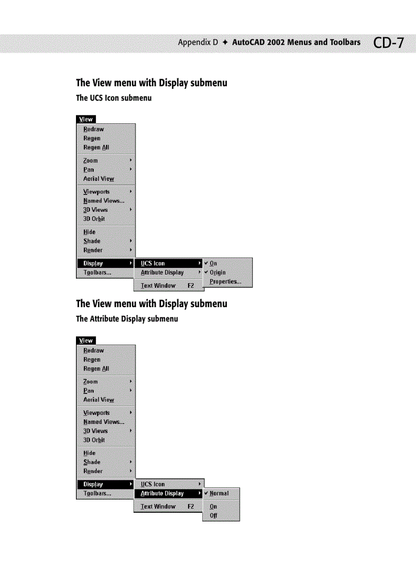 image for page AutoCAD 2002 Menus and Toolbars