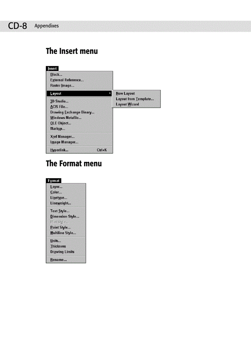 image for page AutoCAD 2002 Menus and Toolbars
