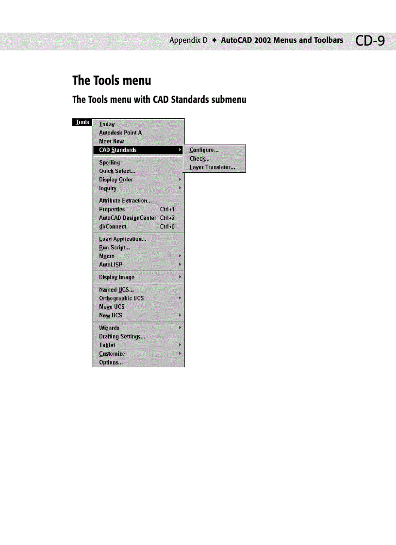 image for page AutoCAD 2002 Menus and Toolbars
