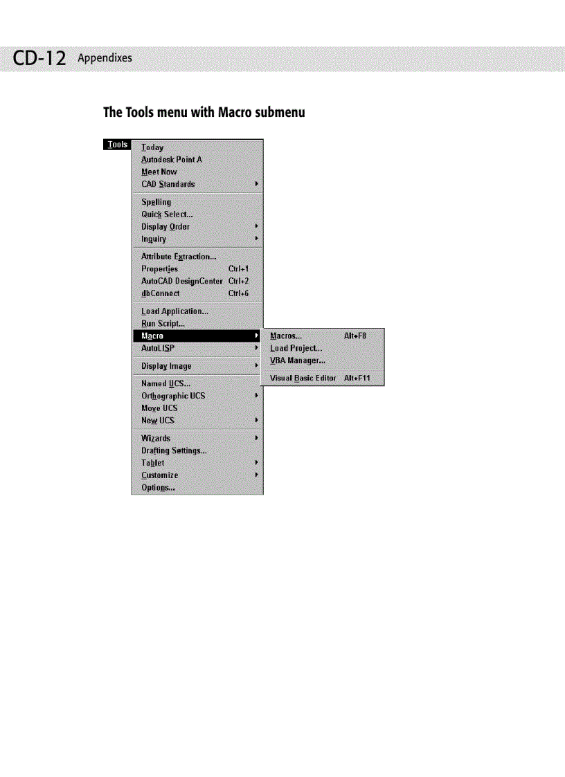 image for page AutoCAD 2002 Menus and Toolbars