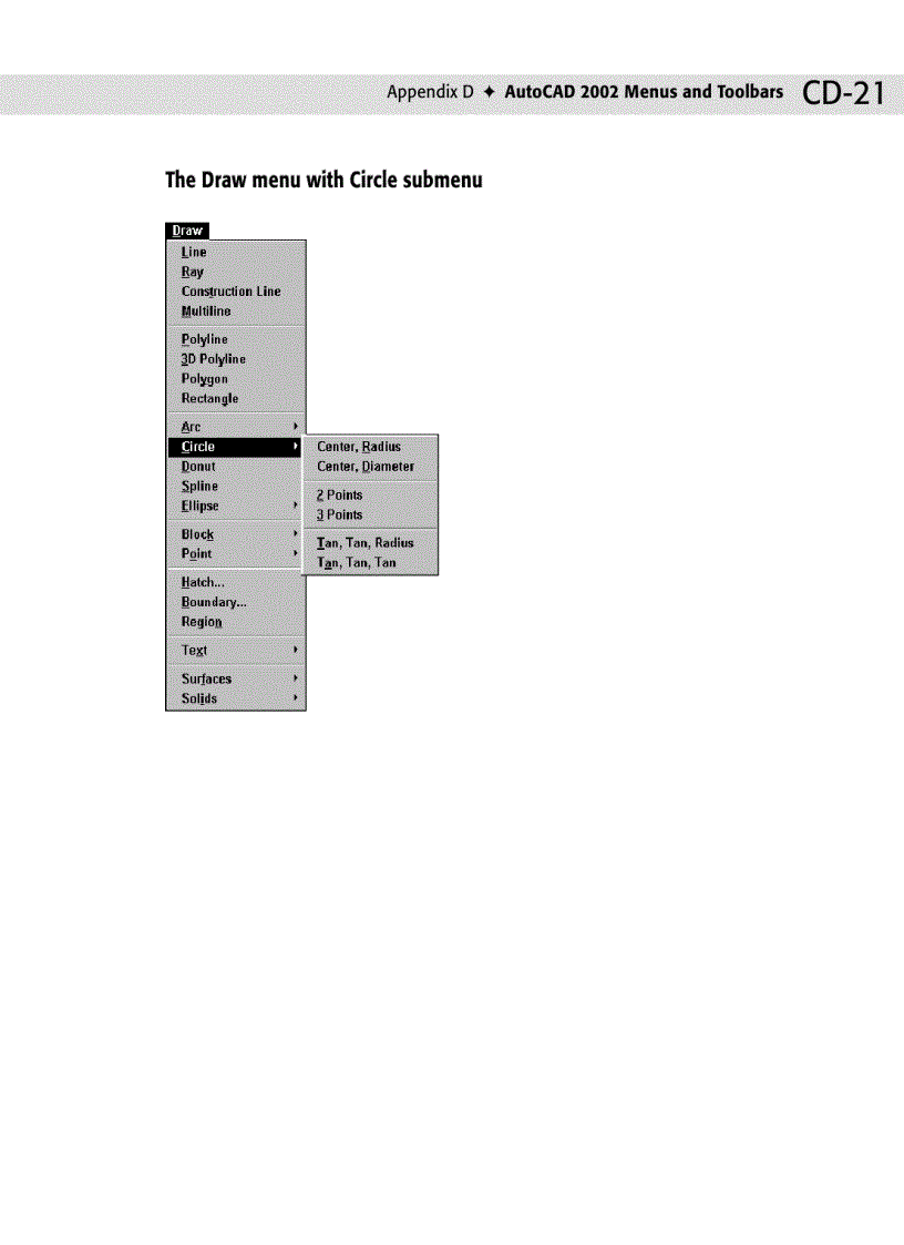 image for page AutoCAD 2002 Menus and Toolbars