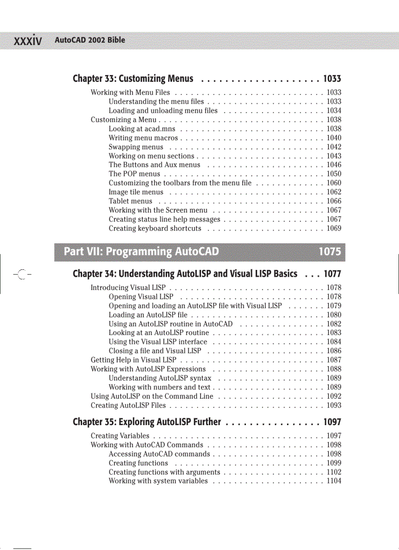 image for page Autocad 2002 bible