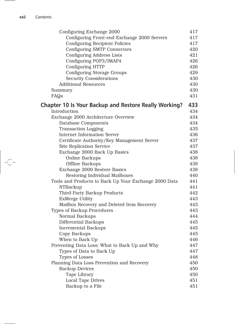 image for page Configuring Exchange 2000 Server