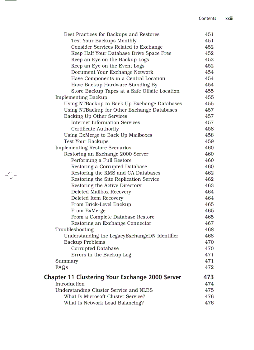 image for page Configuring Exchange 2000 Server