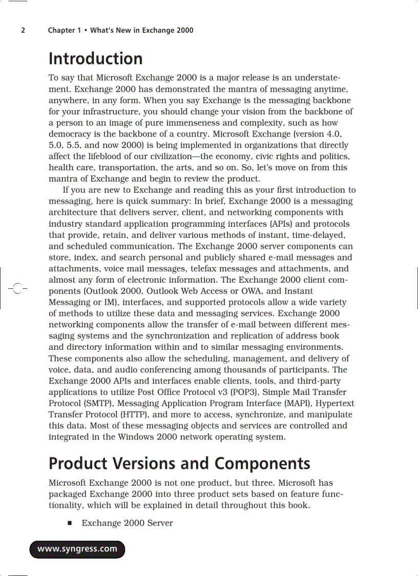 image for page Configuring Exchange 2000 Server