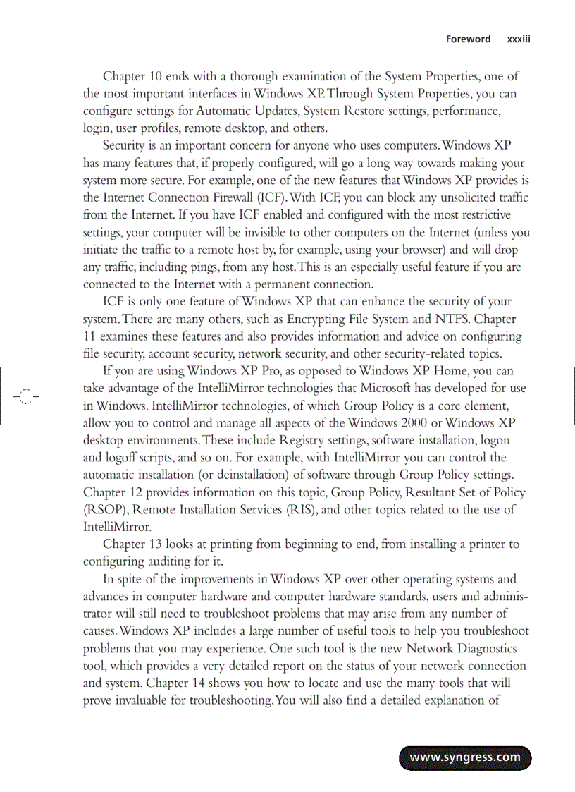 image for page Configuring and Troubleshooting Windows XP Professional