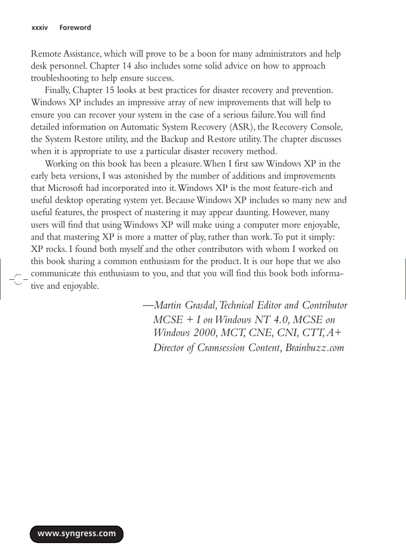 image for page Configuring and Troubleshooting Windows XP Professional