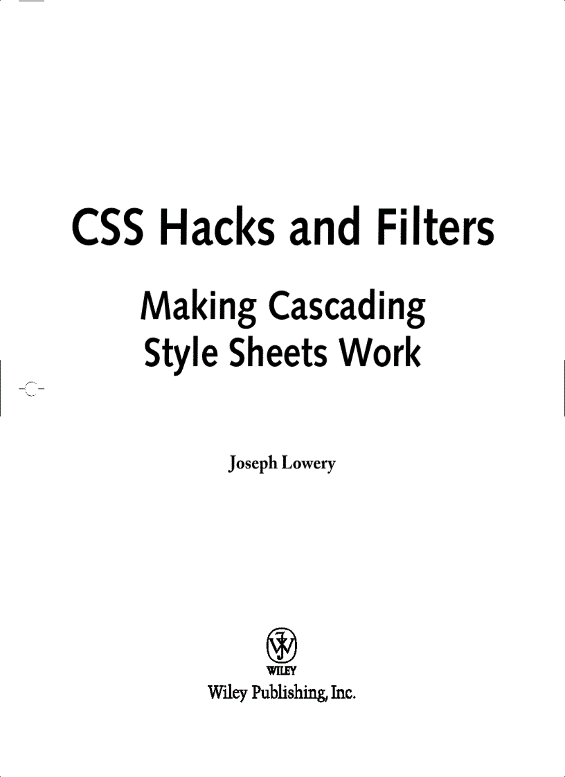 image for page CSS Hacks and Filters