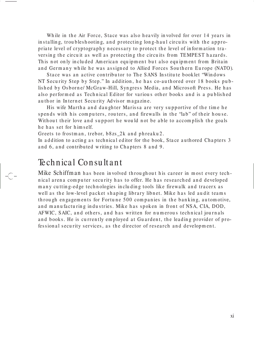 image for page Hack proofing your network Internet tradecraft