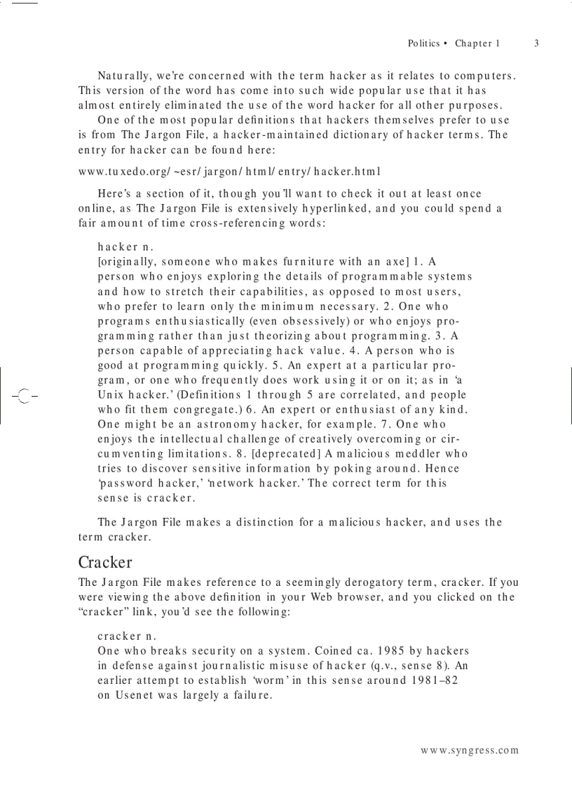 image for page Hack proofing your network Internet tradecraft